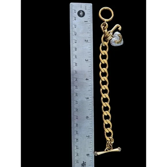 JUICY COUTURE Gold Heart Toggle Bracelet - Picture 3 of 3